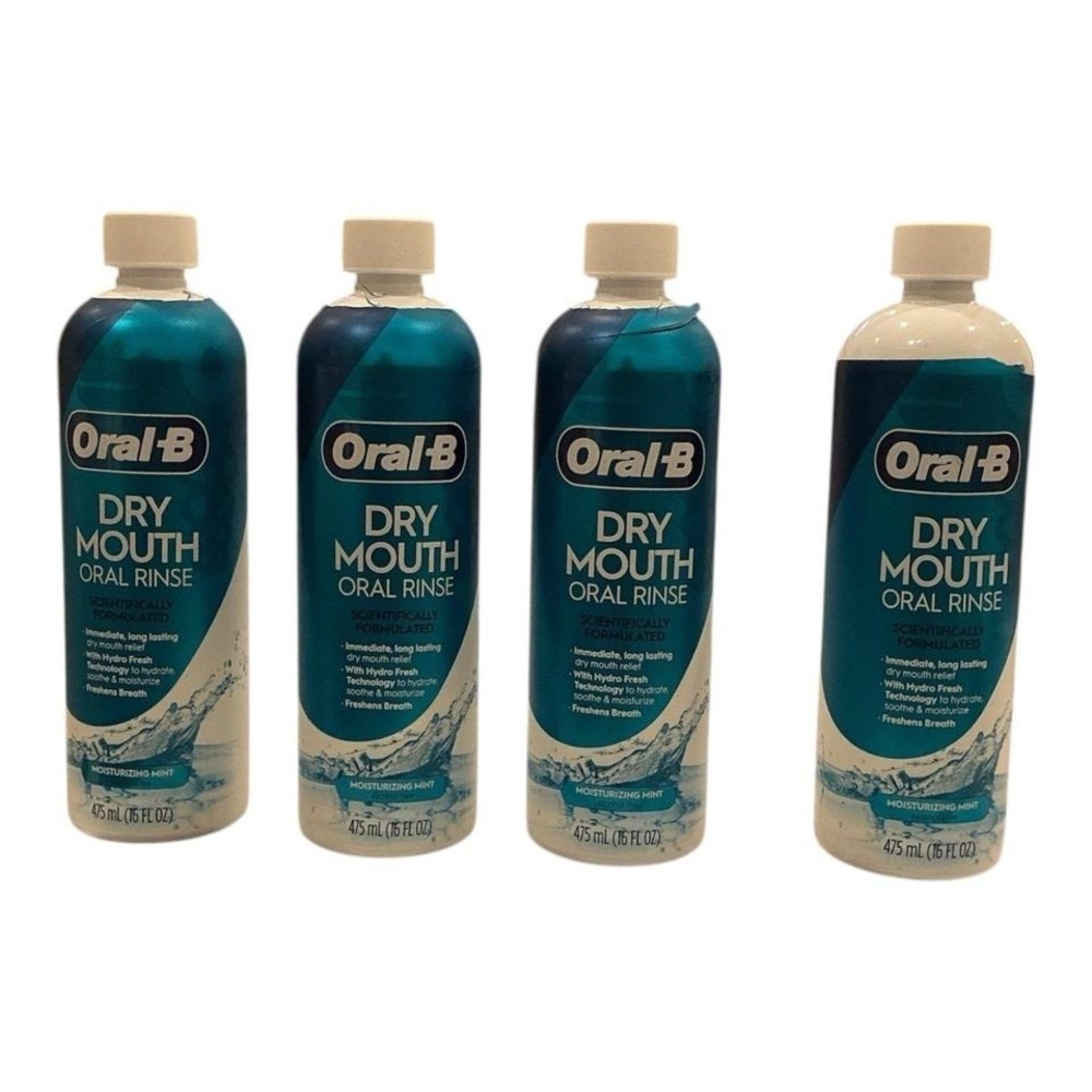 Oral-B - Dry Mouth Oral Rinse (16 fl oz) - Moisturizing Mint Relief